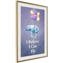 Arkiio Affisch Flying Elephant [Poster] 20x30 Poster